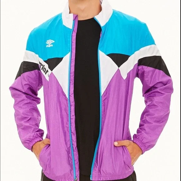 Retro Vintage Umbro Hooded Windbreaker